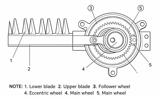 Big Gear /Eccentric Crank Assembly/ Camshaft Gear Assembly